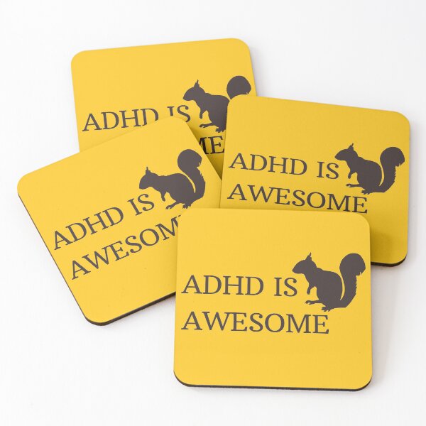 Item preview, ADHD Is Awesome Squirrel designed and sold by Color-Sparkle.