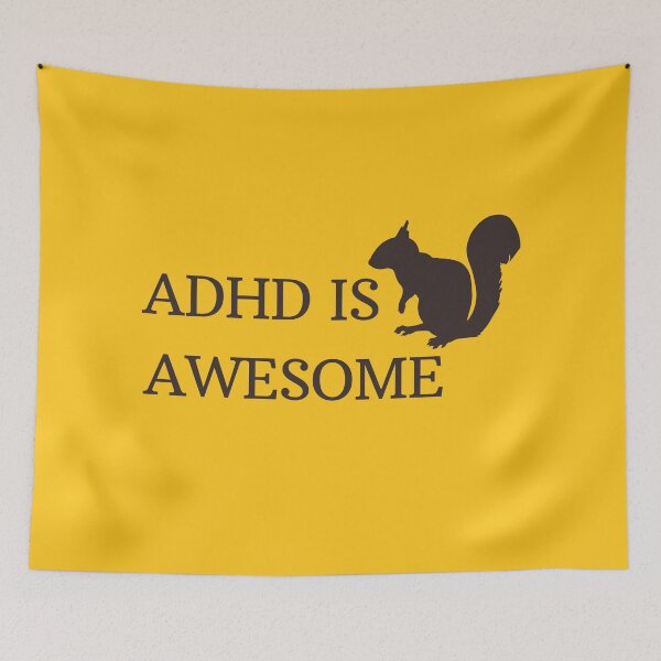 Item preview, ADHD Is Awesome Squirrel designed and sold by Color-Sparkle.
