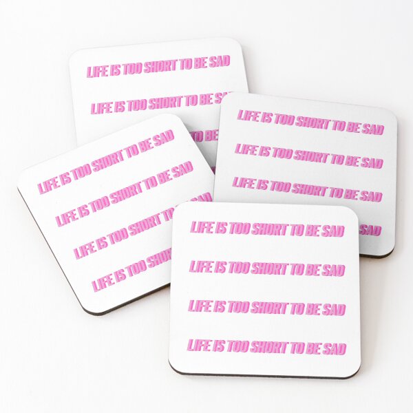 Item preview, life is too short to be sad quote designed and sold by Aileenl07.