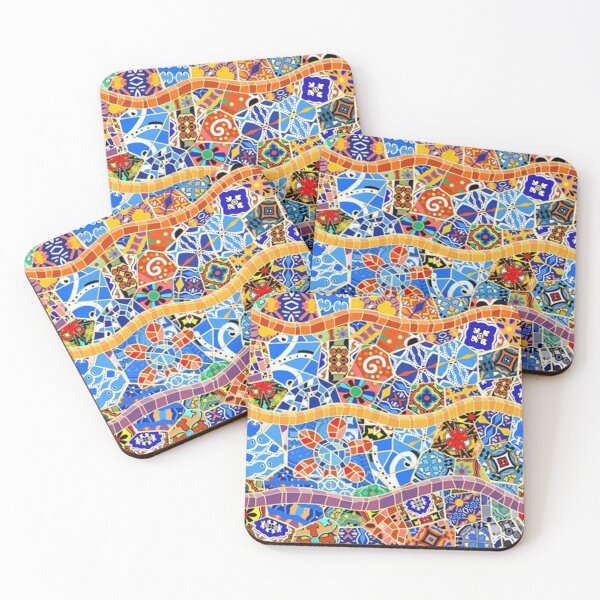 Item preview, Park Güell Colorful Mosaic. designed and sold by Casa-tiles-bcn.