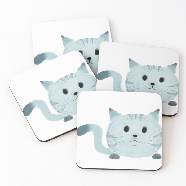 Item preview, cat pate meow, cute meow, bule cat cute design for catlover designed and sold by Buff Toon .