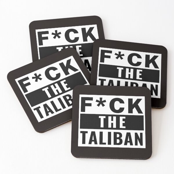 Aperçu de l'œuvre Taliban | F*ck The Taliban | Noir et blanc créée et vendue par NoirOwned.