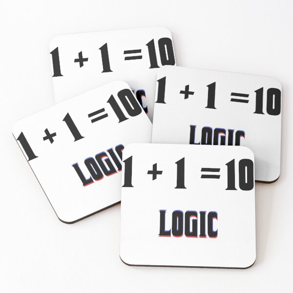 Item preview, 1+1=10 Binary - Funny Programming Jokes designed and sold by ELPRONTO-DESIGN.