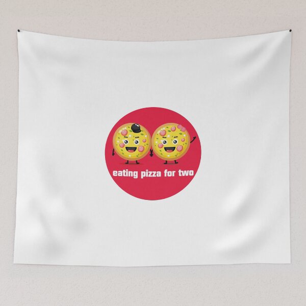 Item preview, eating pizza for two t-shirts- pizza t-shirts -lover pizza t-shirts designed and sold by zed25designer.