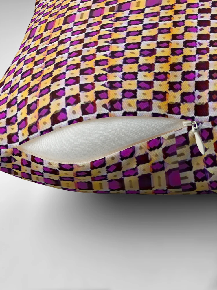 Thumbnail 2 of 4, Pillow, Checkerboard Raspberry designed and sold by Kawaii85.