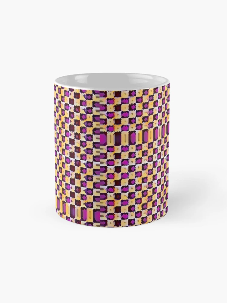 Thumbnail 4 of 6, Coffee Mug, Checkerboard Raspberry designed and sold by Kawaii85.