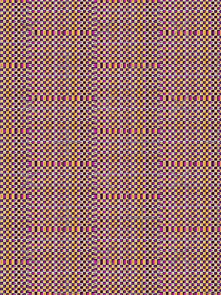 Thumbnail 3 of 3, Scarf, Checkerboard Raspberry designed and sold by Kawaii85.