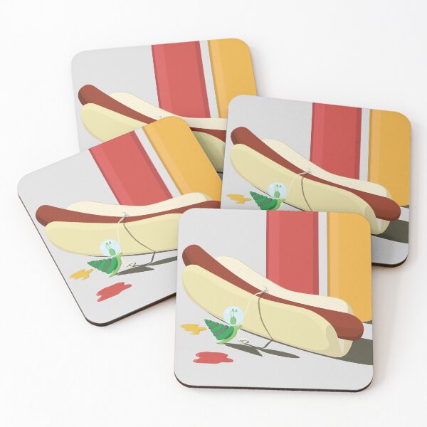 Item preview, Aquatic snail climbing a hotdog designed and sold by ArtfulMooDesign.