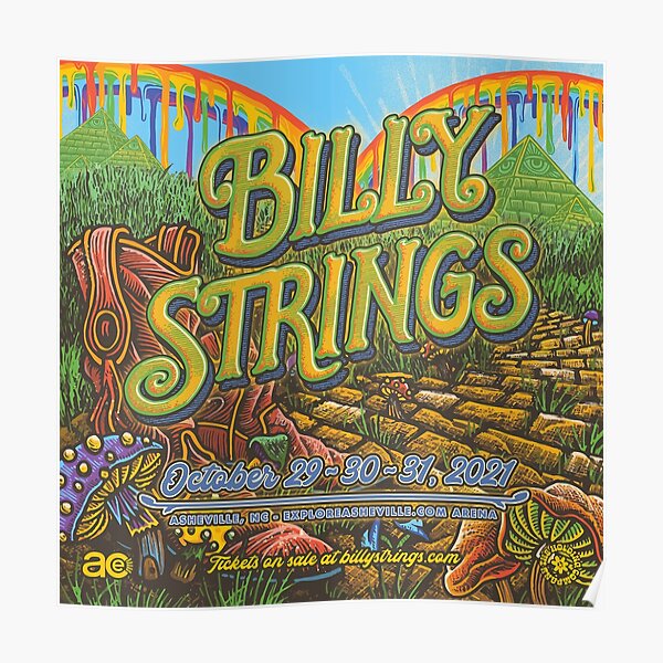 TOUR 2021 BILLY EXPLOREASHEVILLE STRINGS ARENA Poster