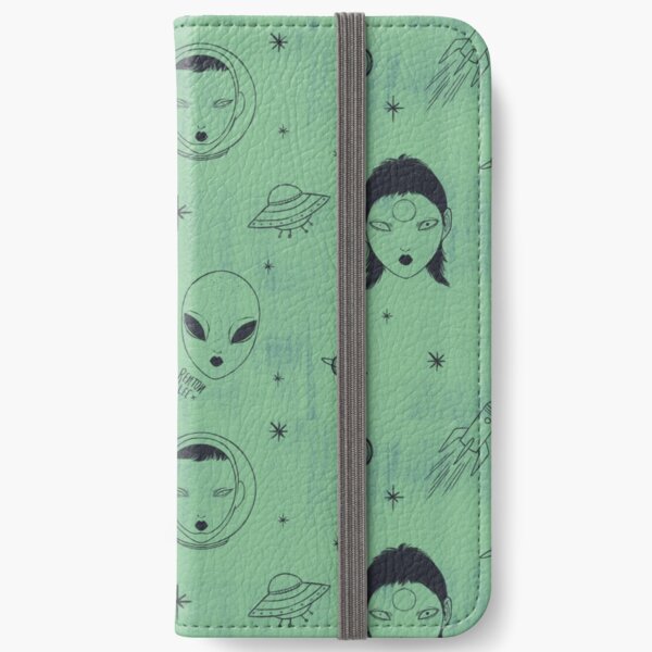 Alien Pattern iPhone Wallet