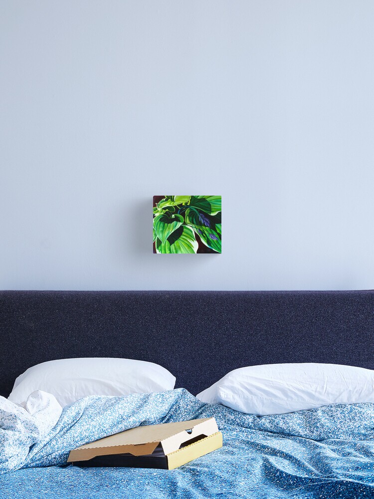 Thumbnail 2 of 3, Canvas Print, "Has Visto La Hosta" - green hosta leaves designed and sold by jknowles.