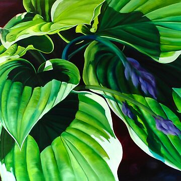 Artwork thumbnail, "Has Visto La Hosta" - green hosta leaves by James Knowles
