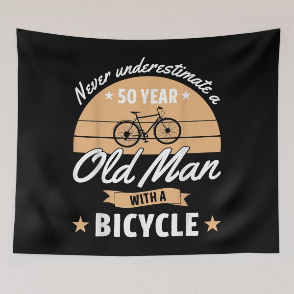 Item preview,  Mens Never Underestimate Year Bicycle Cycling designed and sold by dominique235.