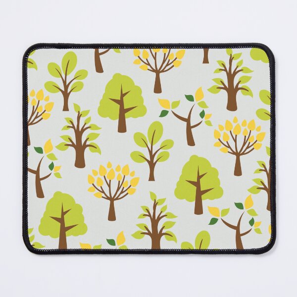 Item preview, Green & yellow trees face mask with contemporary design  designed and sold by TravelShots.