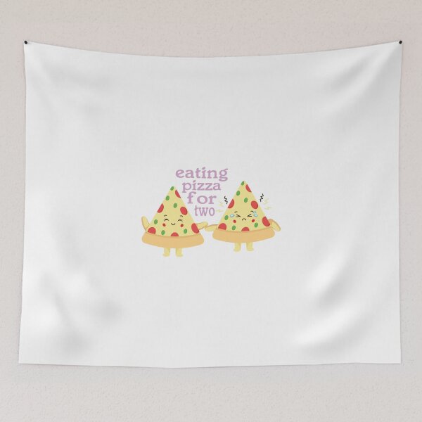 Item preview, eating pizza for two t-shirts- pizza t-shirts -lover pizza t-shirts designed and sold by zed25designer.