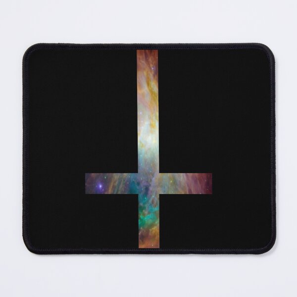 Item preview, Rainbow Galaxy Inverted Cross designed and sold by rapplatt.