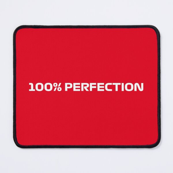 Item preview, 100% Perfection - Quote (Red BG) designed and sold by FilipeFerreira.