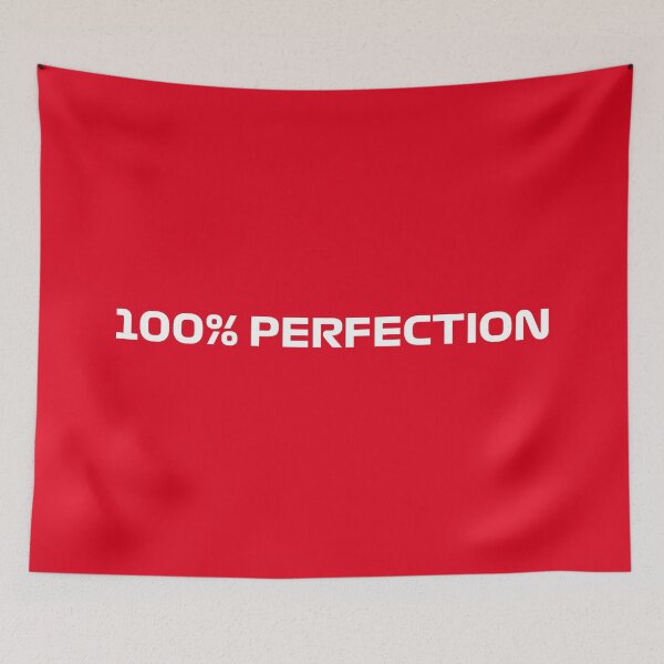 Item preview, 100% Perfection - Quote (Red BG) designed and sold by FilipeFerreira.