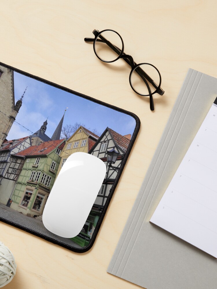 Alternative Ansicht von Fachwerkhäuser in Quedlinburg Mauspad