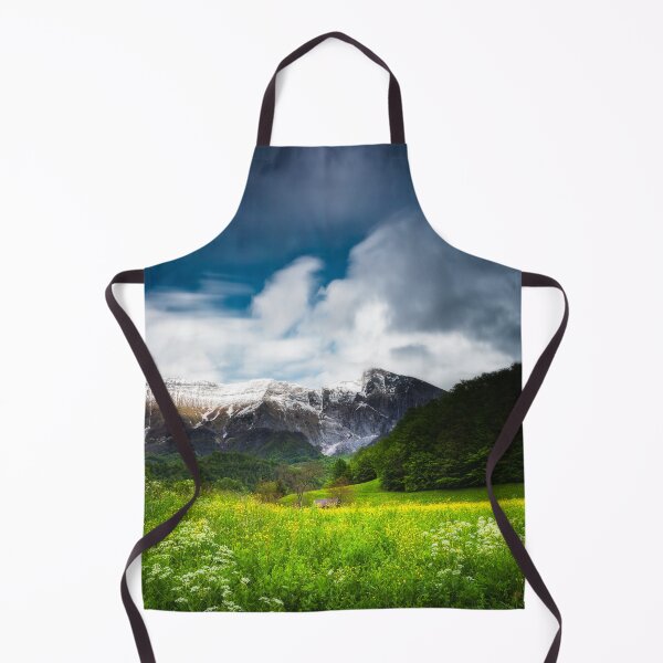 Item preview, Spring flower field under mountain Krn designed and sold by Patrik Lovrin.