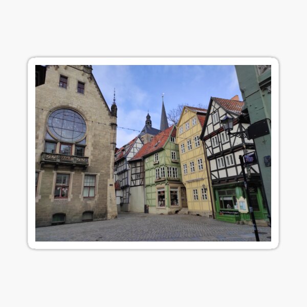 Fachwerkhäuser in Quedlinburg Sticker