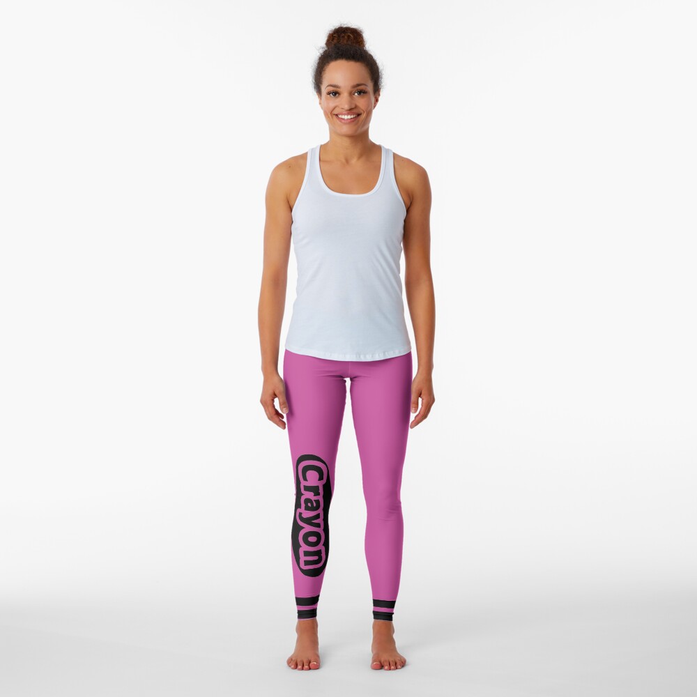 Pink Crayon Easy Costume Leggings