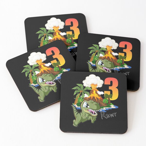 Item preview,  Year Birthday Dinosaur Rawr Volcano Palms Party Theme designed and sold by caral8.