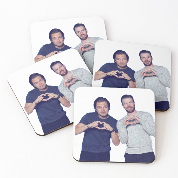 Item preview, Chris Evans & Sebastian Stan Hearts designed and sold by DinoMars.