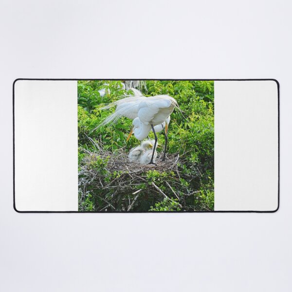 Item preview, Great Egret And Babies Vertical designed and sold by LisaWootenPhoto.