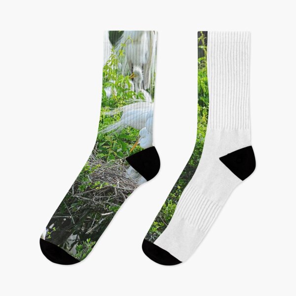 Item preview, Great Egret And Babies Vertical designed and sold by LisaWootenPhoto.