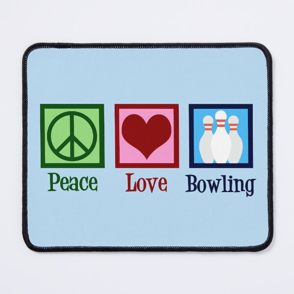 Item preview, Peace Love Bowling designed and sold by Epic Love Designs.