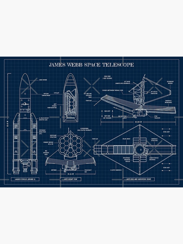 James Webb Space Telescope (Navy Blueprint) by BGALAXY