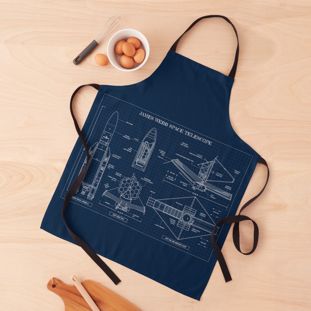 James Webb Space Telescope (Navy Blueprint) Apron