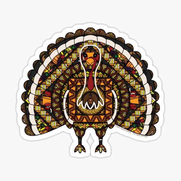 Fall Turkey Sticker