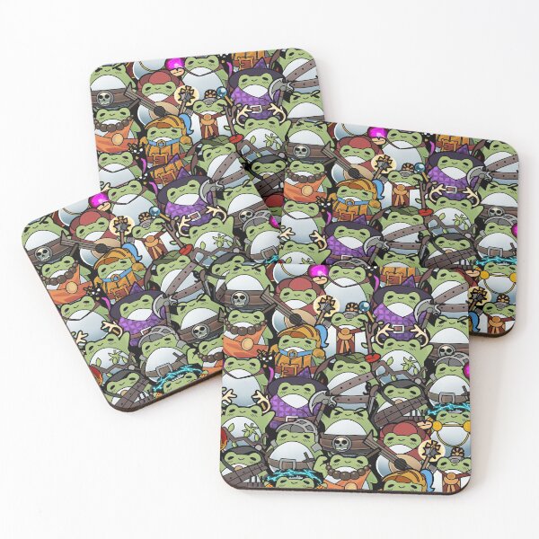 Item preview, Dnd ttrpg Class Frog Pattern designed and sold by Monstralgam.