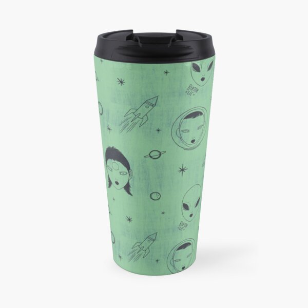 Alien Pattern Travel Coffee Mug