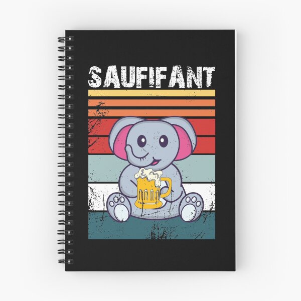 Item preview, Saufifant drinking beer alcohol funny party elephant celebration gift idea designed and sold by Alia König.