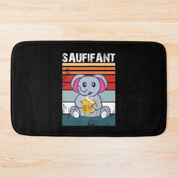 Item preview, Saufifant drinking beer alcohol funny party elephant celebration gift idea designed and sold by Alia König.