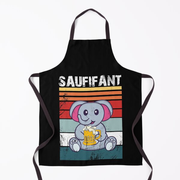 Item preview, Saufifant drinking beer alcohol funny party elephant celebration gift idea designed and sold by Alia König.