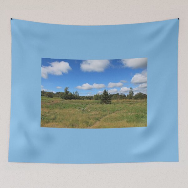 Item preview, Country farmland under summer blue sky landscape photo designed and sold by naturematters.