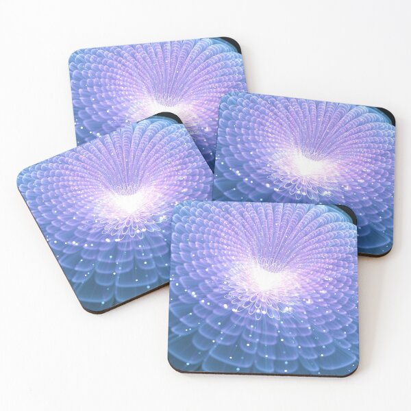 Item preview, Fractal Blue Shining Chrysanthemum  designed and sold by Aenota.