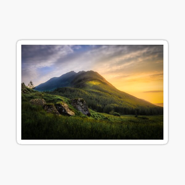 Mountain Sunset Sticker