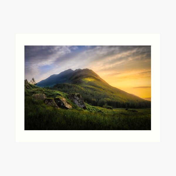 Mountain Sunset Art Print