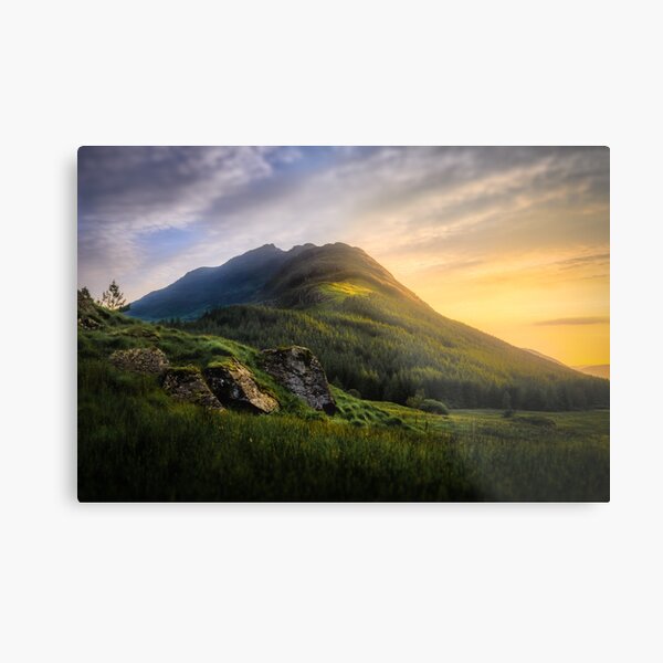 Mountain Sunset Metal Print