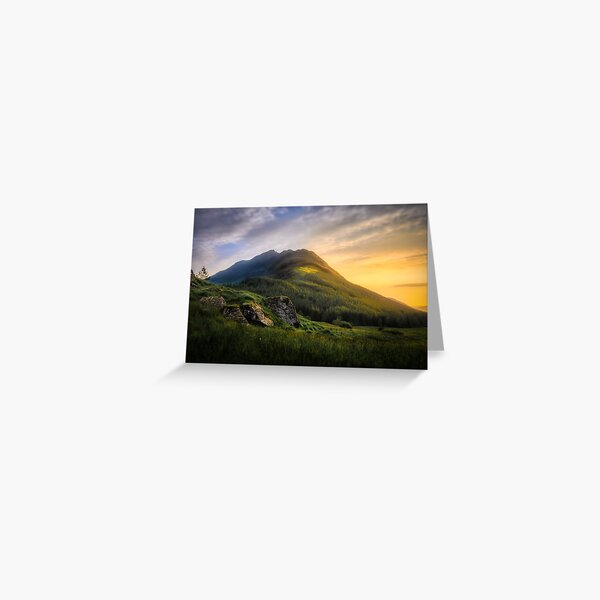 Mountain Sunset Greeting Card