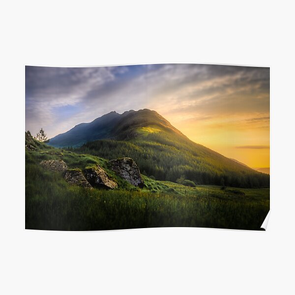 Mountain Sunset Poster