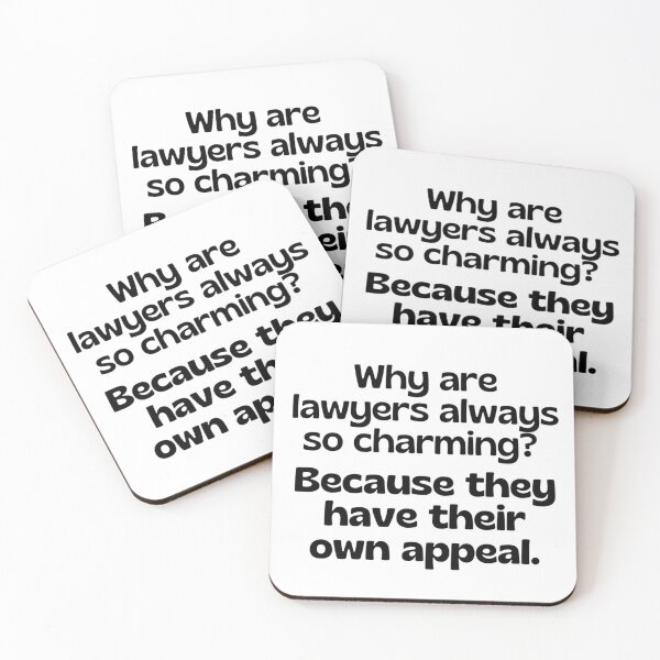 Item preview, Lawyer joke/pun - funny lawyer gift #7 designed and sold by PickaSticka.