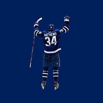 Toronto Maple Leafs Auston Matthews 2021 Reverse Retro - NHL Removable Wall Adhesive Wall Decal Life-Size Athlete +2 Wall Decals 76W x 72H