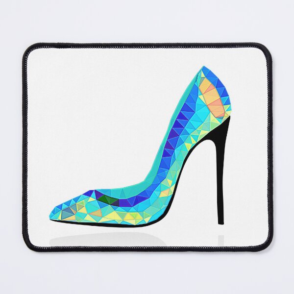 Item preview, Elegant blue crystal shoe designed and sold by Aenota.