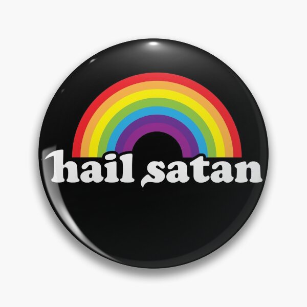 Item preview, Hail Satan Rainbow designed and sold by abowlofsoda.